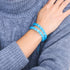 Aquamarine | Silver | Cheshire Glass Charmballa Bracelet